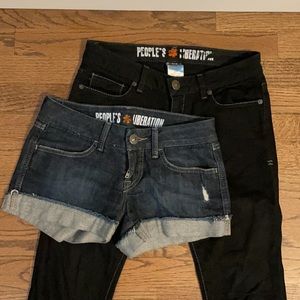 People’s Liberation shorts & pant bundle